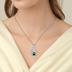 Collar Huella de Perro de la suerte con Corazón, Os y infinito - Colgante Siempre en mi Corazón 4