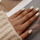 Anillo en Plata de ley con motif de Huella 3