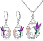 Hermoso Collar Colibrí para Mujer con Aretes de regalo 5