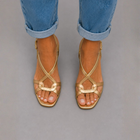 Soleil™ | Sandalias doradas, encanto veraniego 4