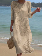 Vestido casual bordado para mujer 1