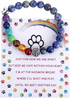 Pulsera conmemorativo Arcoíris Puente - Perlas 7 chakras Regalo para la pérdida de un mascota 2