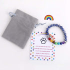 Pulsera conmemorativo Arcoíris Puente - Perlas 7 chakras Regalo para la pérdida de un mascota 5
