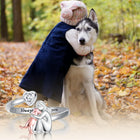 Anillo ajustable para perro en plata de ley 925 - Siempre en mi corazón con zirconia 3