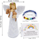 Set Regalo conmemorativo para Perro con figura Ángel de l'amitié y Pulsera chakra Puente de l'Arcoíris 3