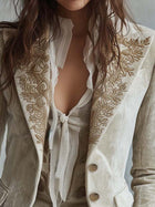 Constance | Ivory Blazer Tailored Embroidery 4
