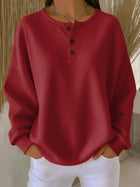 Milagros | Sudadera Henley Gofrada 3