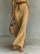 Camille™ | Vestido Maxi con Solapas y Cinturón en la Cintura 2