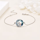 Pulsera ajustable con breloque Perro en Plata de ley 2