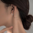 Pilar - Pendientes Dorados en Forma de Corazón de Acero Inoxidable 3