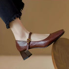 Laura | Mules Elegantes con Tacón Ancho 1