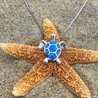 Set de joyería Collar y Aretes Tortue de Mer en Opale y Plata 2