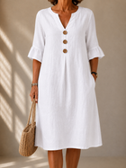 Alba™ | Vestido de Botones 1