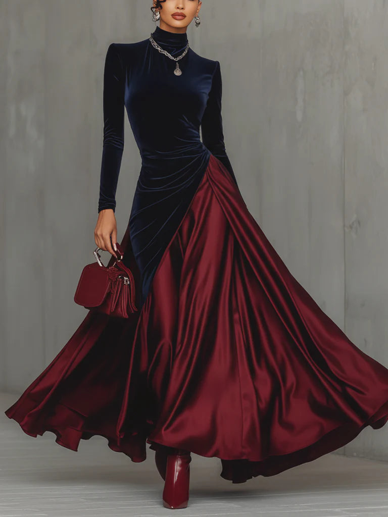 Lucrece | Vestido largo bicolor