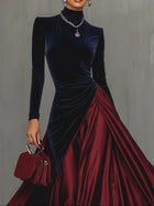 Lucrece | Vestido largo bicolor 3