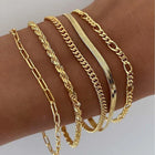 Emilia - Set de Pulseras de 5 Piezas en Oro 1