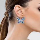 Aretes Mariposa scintillantes 3