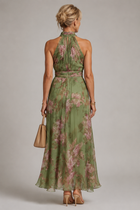 Julie | Floral Halter Neck Dress 3
