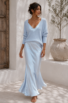 Alma | Vestido de Satén Elegante con Jersey 5