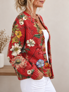 Cárdigan de Botones con Estampado Floral Vintage 3