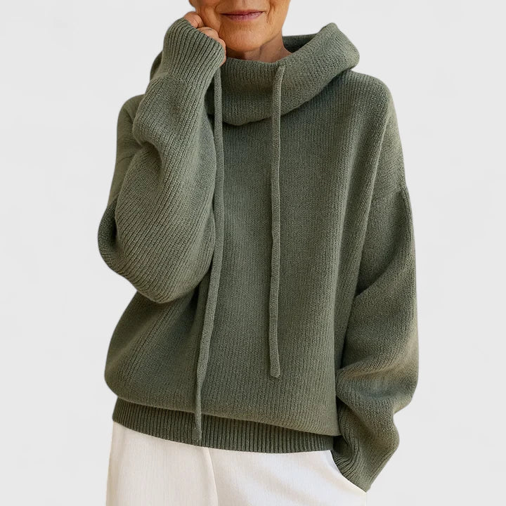 Agustina | Hoodie Cuello Drapeado Acogedor