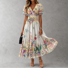 Rosalinda | Vestido Maxi Floral de Manga Corta 1