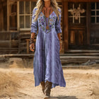 Victoria | Vestido Maxi Bohemio Bordado 1