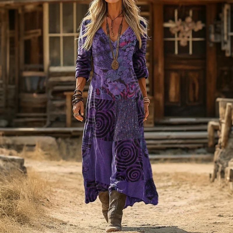 Diana | Vestido Maxi Bohemio Fluido