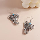Aretes Colgantees éléphant vintage Plata style Bohemio 5