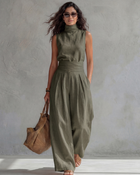 María | Conjunto de Pantalones Anchos Elegantes y Top 4