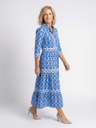 Ysolde | Three Quarter Sleeve Chain Pattern Midi Dress 2
