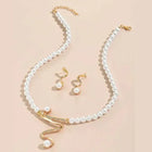 Almudena - Set de Collar y Pendientes con Perlas Naturales 5
