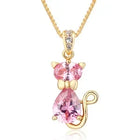 Collar Colgante Gato en Cristal 5