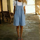 Clara | Salopette Vaquera Vintage Lavada Azul Claro 2