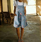 Judy | Salopette Vaquera Floral Vintage Lavada 2