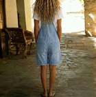 Clara | Salopette Vaquera Vintage Lavada Azul Claro 3
