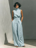 Joana Conjunto Elegante de Algodón y Lino 2