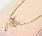 Fabiola - Conjunto de Collar y Pendientes con Perlas Naturales 4