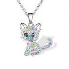 Collar Gatoons Plataés y Zirconia Colorée 4