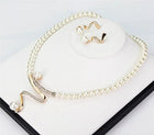 Fabiola - Conjunto de Collar y Pendientes con Perlas Naturales 3