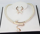 Fabiola - Conjunto de Collar y Pendientes con Perlas Naturales 2
