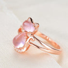 Anillo Gato en Oro rosa 3