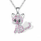 Collar Gatoons Plataés y Zirconia Colorée 3