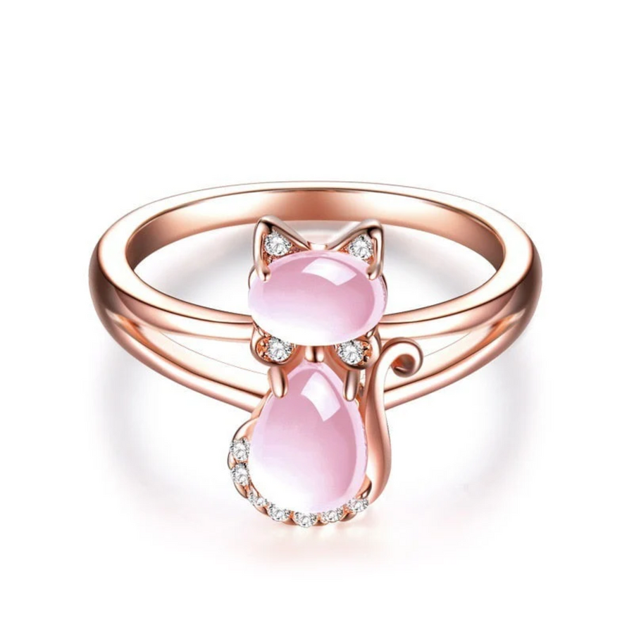 Anillo Gato en Oro rosa