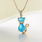 Collar Colgante Gato en Cristal 2