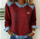 Margarita | Suéter Estampado Leopardo con Cuello Contraste 2