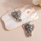 Aretes Colgantees éléphant vintage Plata style Bohemio 4