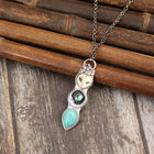 Collar barre Sabiduría Búho Turquesa 3