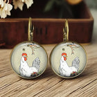 Aretes Dôme en Verre Animal Fantaisiste 4
