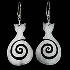 Aretes spirales Gato vintage 1